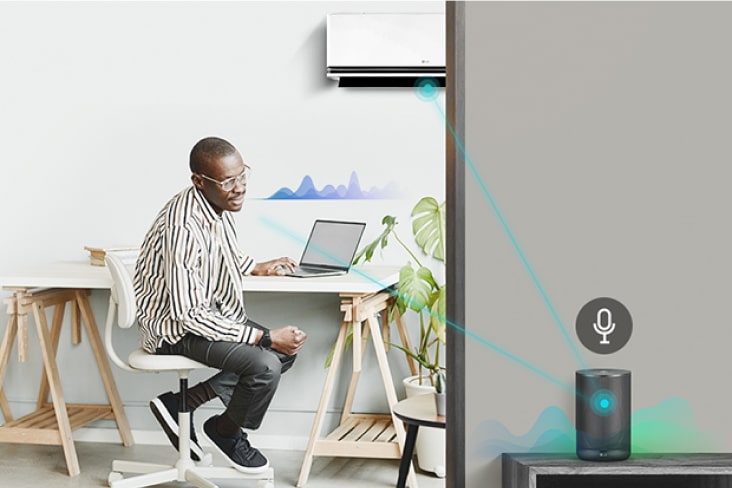 S3-Q120AGZB ThinQ voice assistant image.