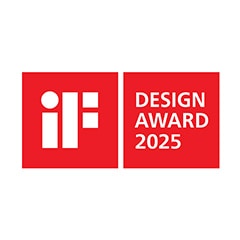 iF Design Award badge.