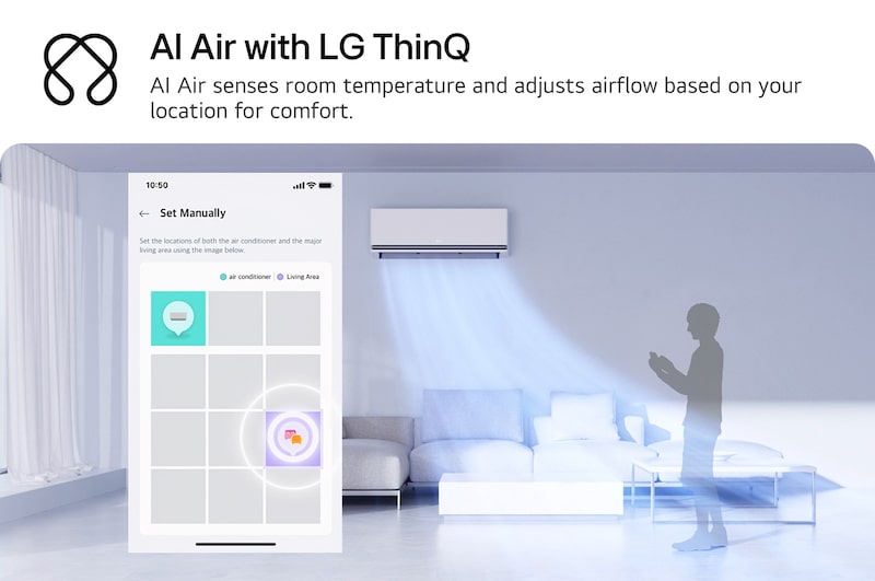 1.5HP DUALCOOL AI Air Conditioner with Soft Air Mode thumbnail 4