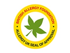 Certified by British Allergy Foundation