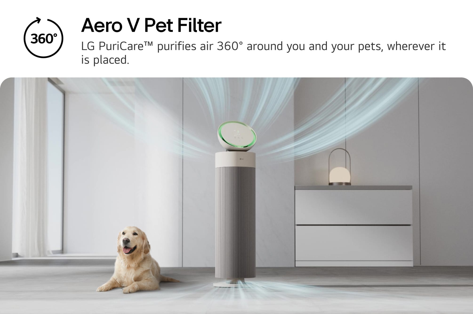 LG PuriCare™ 360° AeroBooster (Pet Version) - Storm Gray thumbnail 2