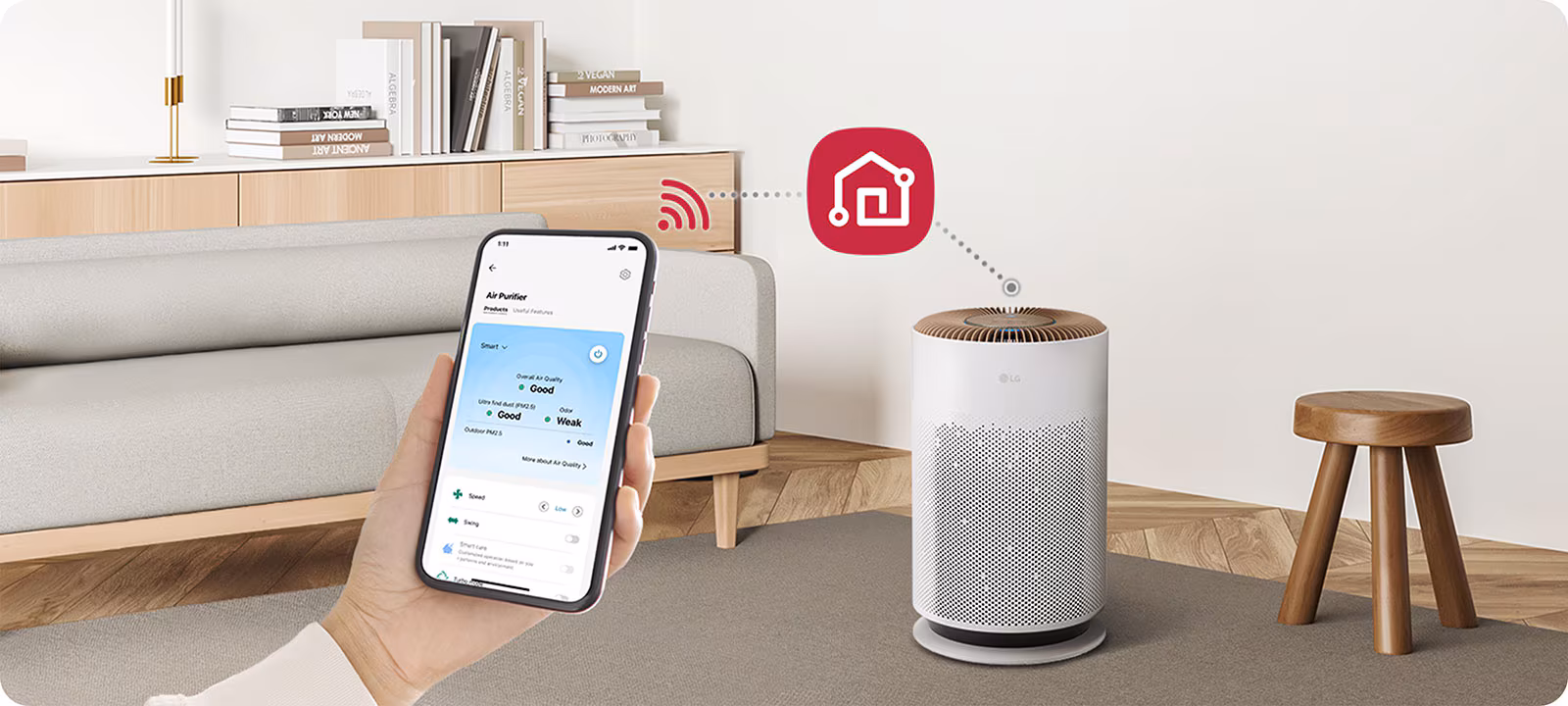 Take control of the air with LG ThinQ
