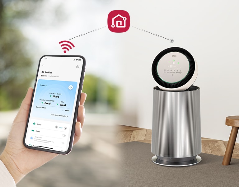 Take control of the air with LG ThinQ
