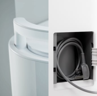 Hidden handle & hidden cord