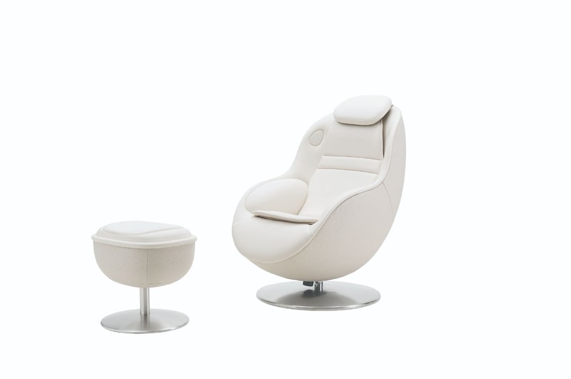 LG Massage Recliner in Beige thumbnail 2