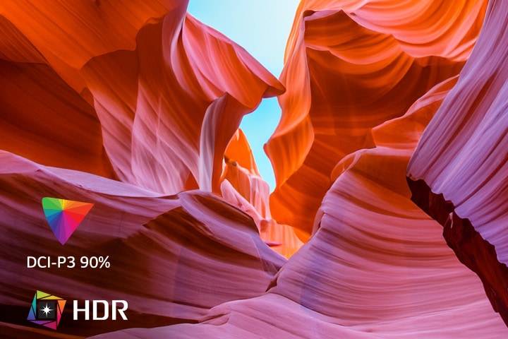 HDR 10 with DCI-P3 90% - See Amazing Colors