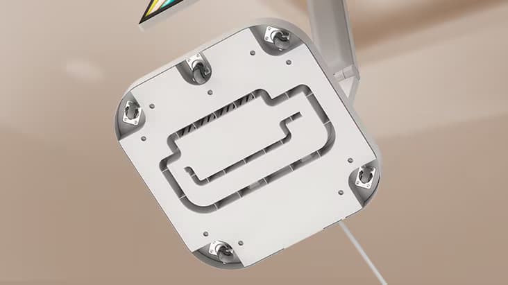 Rolling stand with a hidden adapter