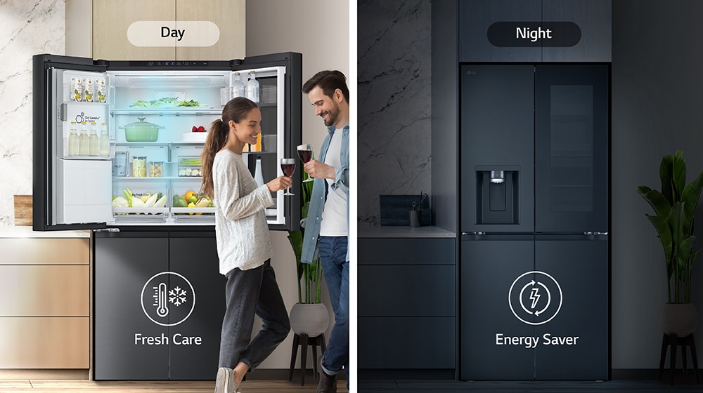 Smart Learner feature of LG ThinQ refrigerator.