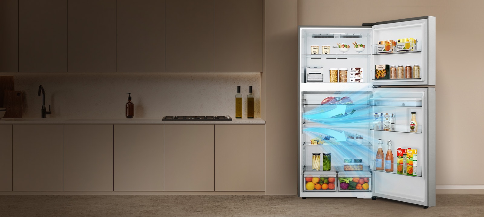 Delivers freshness evenly and faster