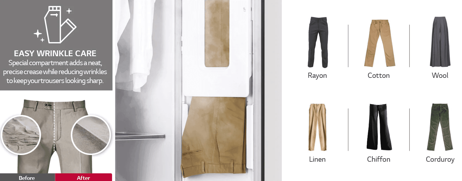 Smoothens Wrinkles & Get Crisp Crease in Your Pants