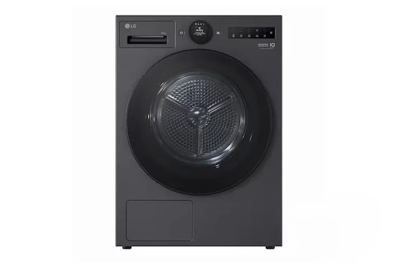 10kg Dual Inverter Heat Pump™ Dryer with LCD Screen and Auto Cleaning condenser, Black